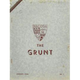 The Grunt, No. 1, 1940