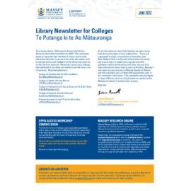 Library Newsletter for Colleges, June 2022
