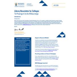 Library Newsletter for Colleges, June 2024