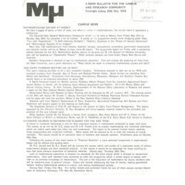 MU, 30 May 1976