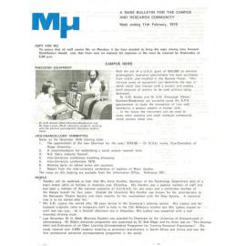 MU, 11 February 1979
