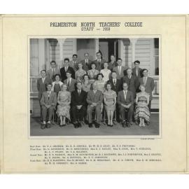Palmerston North Teachers' College. Staff, 1959