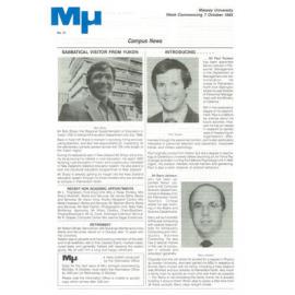 MU, 31, 7 October 1985