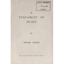 A testament of peace