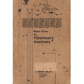 Short notes on veterinary anatomy for the use of students at the O. A. C.