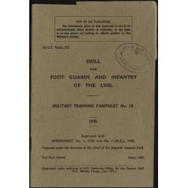Drill for foot guards and infantry of the line: 1939