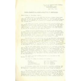 Massey Agricultural College Old Students Association newsletter, 7 July 1947