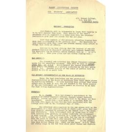 Massey Agricultural College Old Students Association members newsletter, 1950