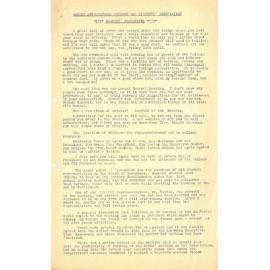 Massey Agricultural College Old Students Association members newsletter, 1951