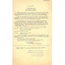 Massey Agricultural College Old Students Association capping week attendance form, 1952