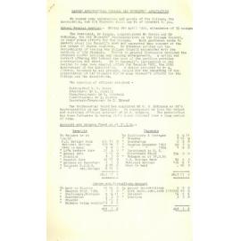 Massey Agricultural College Old Students Association news, 1954