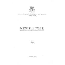 Massey Agricultural College Old Students Association newsletter, November 1958