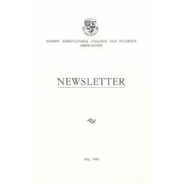Massey Agricultural College Old Students Association newsletter, July 1963