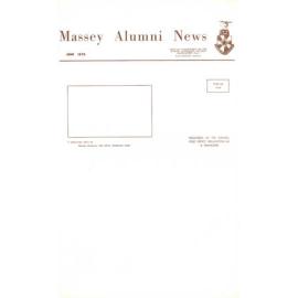 Massey Alumni News, June 1970