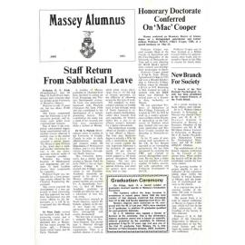 Massey Alumnus, June 1972