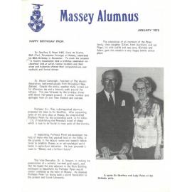 Massey Alumnus, January 1973