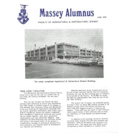 Massey Alumnus - Faculty of Agricultural and Horticultural Science, June 1976