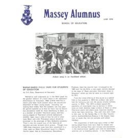 Massey Alumnus - School of Education, June 1976