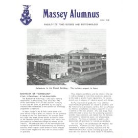 Massey Alumnus - Faculty of Food Science and Biotechnology, June 1976
