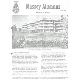 Massey Alumnus - Faculty of Science, June 1976