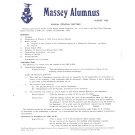 Massey Alumnus - [special issue], August 1976