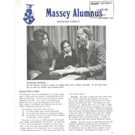 Massey Alumnus - Education Faculty, September 1977
