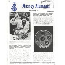 Massey Alumnus - Science Faculty, September 1977