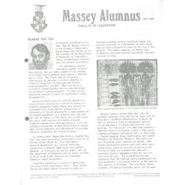 Massey Alumnus - Faculty of Education, May 1978