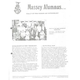 Massey Alumnus - Faculty of Food Science and Biotechnology, May 1978