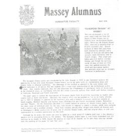 Massey Alumnus - Humanities Faculty, May 1978