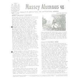 Massey Alumnus - Faculty of Agricultural and Horticultural Science, December 1978