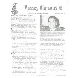 Massey Alumnus - Faculty of Business Studies, December 1978