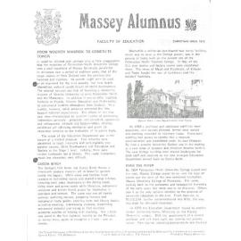 Massey Alumnus - Faculty of Education, December 1978