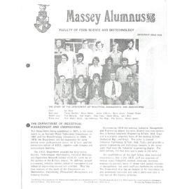 Massey Alumnus - Faculty of Food Science and Biotechnology, December 1978