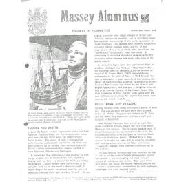 Massey Alumnus - Faculty of Humanities, December 1978