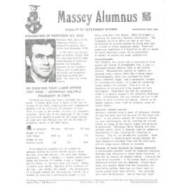 Massey Alumnus - Faculty of Veterinary Science, December 1978