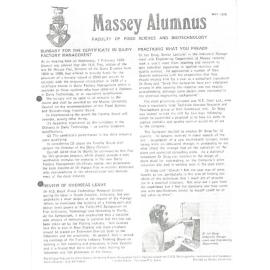 Massey Alumnus - Faculty of Food Science and Biotechnology, May 1979