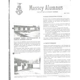 Massey Alumnus - Faculty of Veterinary Science, May 1979