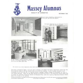 Massey Alumnus - Faculty of Humanities, November 1979