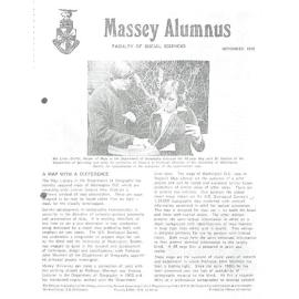 Massey Alumnus - Faculty of Social Sciences, November 1979
