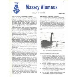 Massey Alumnus - Faculty of Science, June 1980