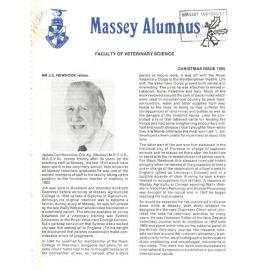 Massey Alumnus - Faculty of Veterinary Science, December 1980
