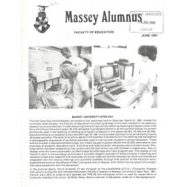 Massey Alumnus - Faculty of Education, June 1981