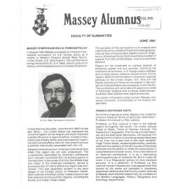 Massey Alumnus - Faculty of Humanities, June 1981