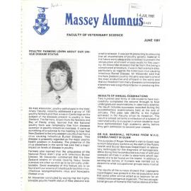 Massey Alumnus - Faculty of Veterinary Science, June 1981