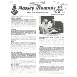 Massey Alumnus - Faculty of Business Studies, December 1981