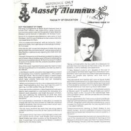 Massey Alumnus - Faculty of Education, December 1981