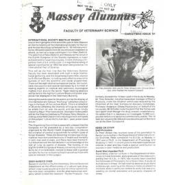 Massey Alumnus - Faculty of Veterinary Science, December 1981