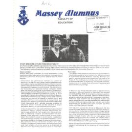 Massey Alumnus - Faculty of Education, June 1982