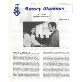Massey Alumnus - Faculty of Veterinary Science, June 1982